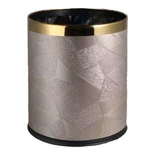 酒店客房专用垃圾桶KTV卫生间金属收纳桶家用高档无盖防火阻燃桶