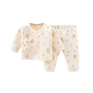 新生婴儿衣服a类纯棉保暖初生0-3个月宝宝衣服刚出生宝宝分体套装