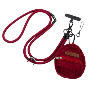 2026新年新款手机绳三合一斜挂脖手腕小包零钱包卡包钥匙扣耳机书包挂件防丢绳儿童女垫片链可调节感防盗绳壳