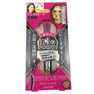 日本kissme花漾美姬超激防水不晕染卷翘浓密纤长二代睫毛膏黑棕色