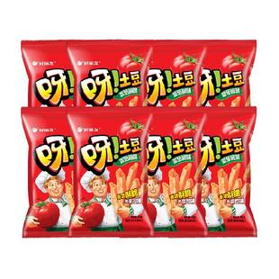 好丽友呀土豆番茄酱味超值组合休闲零食薯片薯条小吃膨化40g*8包