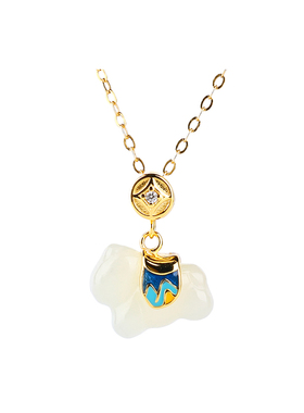 天然和田玉小马吊坠本命年礼物