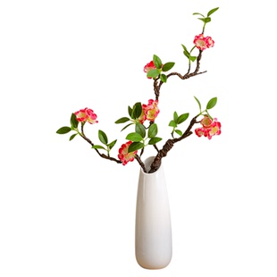 新中式仿真花艺套装样板房花艺发泡梅花禅意高档腊梅新年客厅摆件