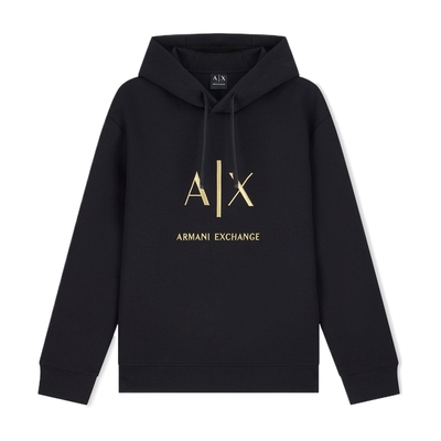 AX/阿玛尼男士宽松连帽重磅卫衣