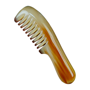 可爱小胖梳随身携带牛角小梳子便携迷你按摩头部经络梳精致口袋梳