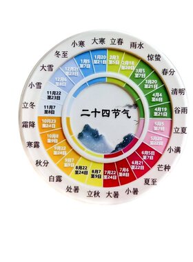 二十四节气磁吸冰箱贴国风文创亚克力四季家居国潮创意装饰品