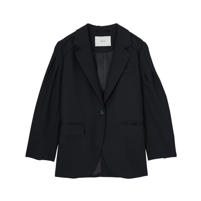 MSLAN优雅简约羊毛长袖西装外套