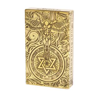 佐罗正品黄铜煤油精雕552朗声打火机侧滑砂轮个性创意定制男送礼