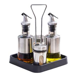 调味罐辣椒罐食堂商用调料盒酒店用油瓶酱油醋壶餐厅玻璃盐罐套装