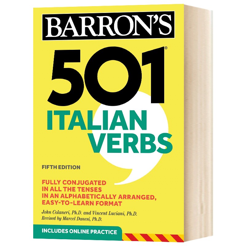 501 Italian Verbs 英文原版 巴朗501个意大利语动词 英语意大利语双语字典 英文版进口原版书籍