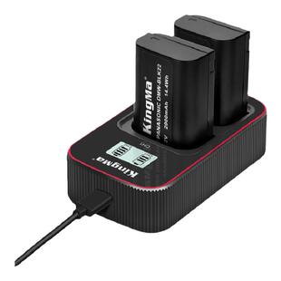 3C认证 劲码DMW-BLK22相机电池适用松下DC-S5M2 S5 S9 GH6 GH5M2单反数码微单LUMIX S5配件Panasonic充电器