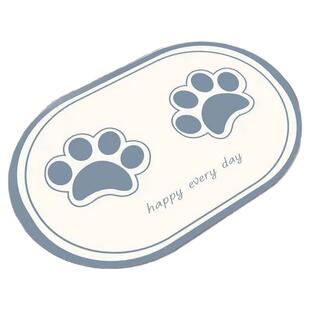 简约浴室地垫硅藻泥脚印厕所卫生间门口防滑速干脚垫吸水门垫