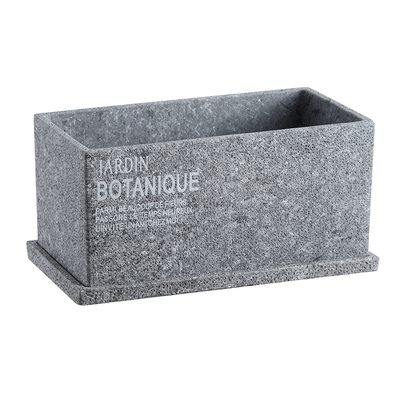 水泥花盆北欧风格简约有孔小号