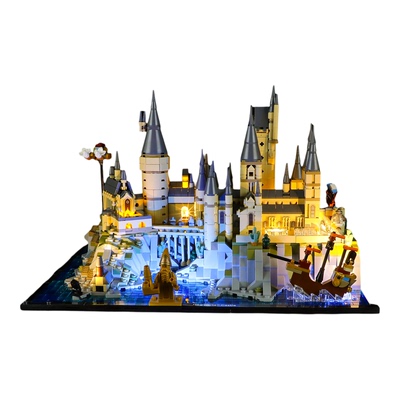 YEABRICKS适用樂高76419灯饰哈利波特霍格沃茨城堡和庭院灯光组件