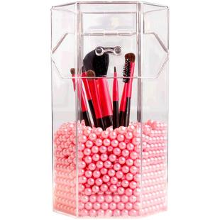 化妆刷收纳筒防尘笔桶刷子桌面亚克力眉笔收纳化妆品眼影刷收纳盒