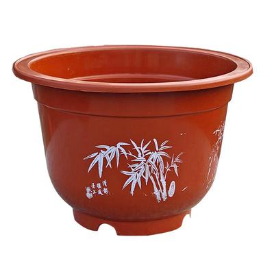 A型花盆圆形简约耐用美观桌面加厚大口径环保绿植花卉盆栽塑料盆