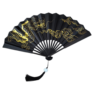 古风扇子折扇男款中国风随身便携折叠扇子夏天汉服古装拍摄道具扇