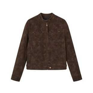 SOMESOWE 复古做旧机车夹克外套