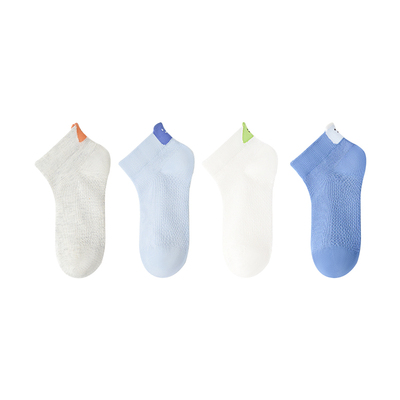 小龙人无骨春夏网眼男童短筒棉袜