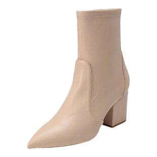 【甄品精选】Stuart Weitzman 女士尖头靴子短靴袜靴 VERNELL 75