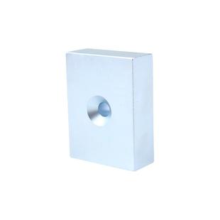 粉碎机饲料机强磁磁选机除铁专用磁铁大块长方形带孔高强度吸铁石