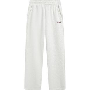 李宁卫裤女2026新款休闲长裤女装春季亲肤毛圈裤子直筒针织运动裤