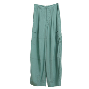 日系蓝色工装裤女夏季薄款冰丝高腰直筒阔腿宽松休闲速干防晒裤子