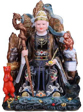 黑妈妈神像汉白玉黑老太