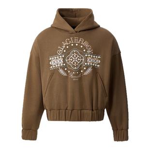 GLACIERBOY|琥珀流光进口工艺渐变手工刺绣烫珠奢感重磅连帽卫衣