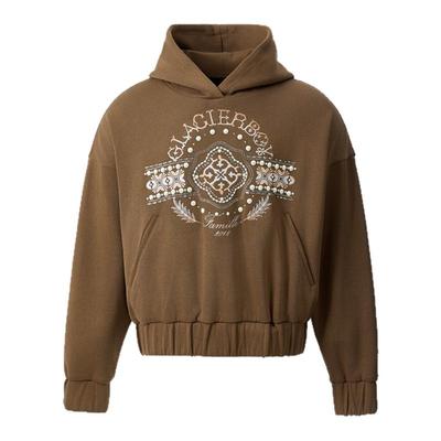 GLB奢感重磅刺绣连帽卫衣