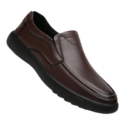 真皮男鞋冬季加绒皮鞋大码爸爸鞋