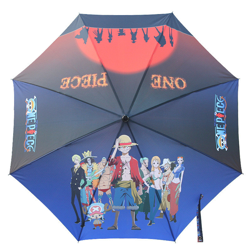 动漫卡通海贼王伞 防紫外线遮阳伞晴雨伞太阳伞三折伞 动漫伞包邮