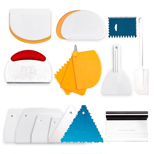 食品级刮片切面刀奶油刮板软塑料抹蛋糕肠粉面食半圆烘焙工具家用