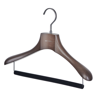 KH高端实木衣架高档西服大衣无痕衣挂衣柜衣橱衣帽间专用木质衣撑