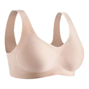 花界无痕内衣女背心式文胸聚拢收副乳上托无钢圈舒适一片式胸罩女
