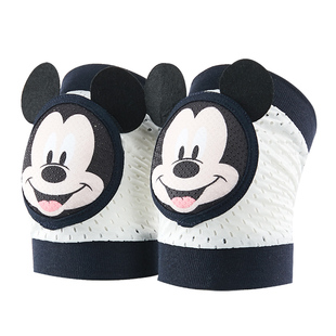 迪士尼婴儿宝宝爬行护膝学走路学步膝盖儿童护具防滑可调节夏季夏