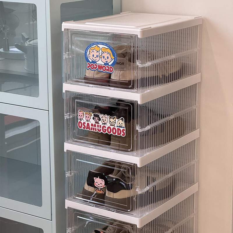 鞋子收纳神器省空间存放盒分层鞋柜防尘多层家用门口简易折叠鞋架