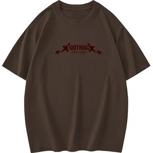 260g美式重磅纯棉t恤男短袖夏季潮牌Oversize全棉半袖宽松上衣服