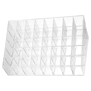 多功能九宫格收纳盒透明口红收纳架整理盒桌面口红架化妆品收纳盒