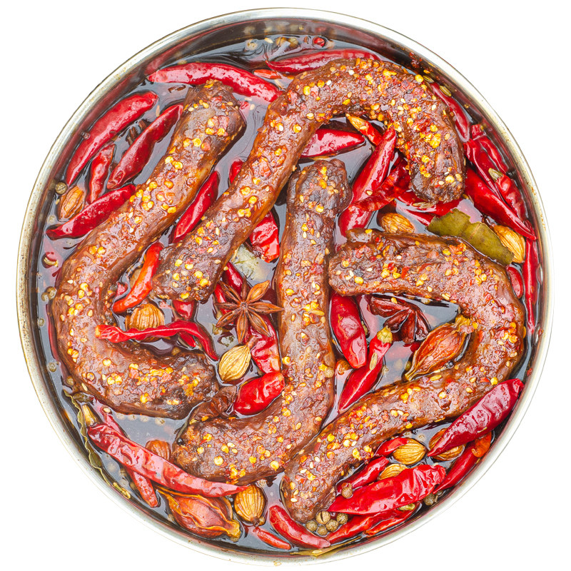 麻辣鲜香，整根鸭脖，下酒和追剧
