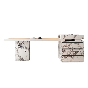 设计师宝格岛台餐桌一体可伸缩丽高端岩板厨房开放式高级感导倒台