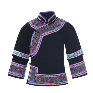 高订广西少数民族壮族服装女传统服饰长裙双袖回娘家三月三民族服