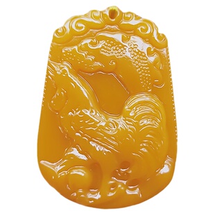 天然黄龙玉十二生肖狗玉吊坠和田玉鼠牛虎兔龙蛇马羊猴鸡狗猪挂件