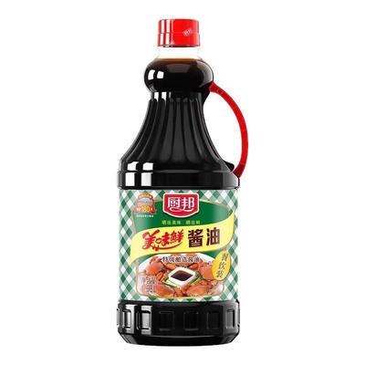 厨邦美味鲜酱油1.68L*2瓶特级酿造生抽商家用凉拌炒菜提鲜味整箱