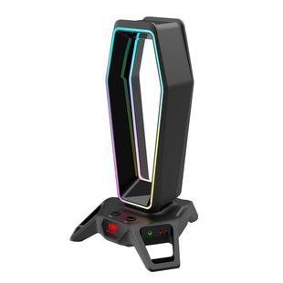 Waizowl唯卓 耳机支架 头戴式RGB耳机架 多功能USB3.0扩展坞 声卡