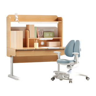 护童儿童学习桌可升降书桌小学生家用写字桌椅套装2025新款课桌椅
