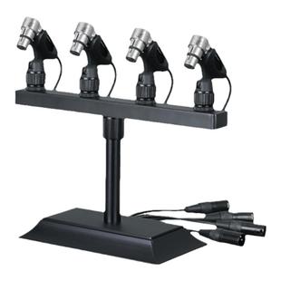 欧特声专业桌面麦克风支架会堂会议演讲话筒架一拖五台式有线咪架