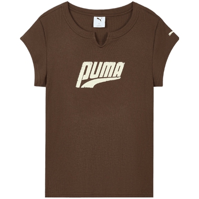 优购puma彪马女子上衣SS GRAPHIC TEE W-运动休闲短袖T恤63860790