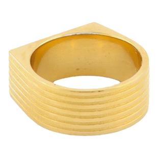 Ivi Aurelia Signet Ring Wide Season 6镀金戒指