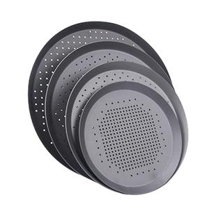 7 8 9 10寸芝心披萨烤盘专业商用薄脆比萨盘冲孔硬膜卷边烤盘不沾